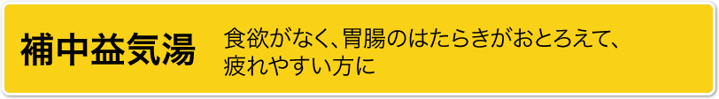 補中益気湯